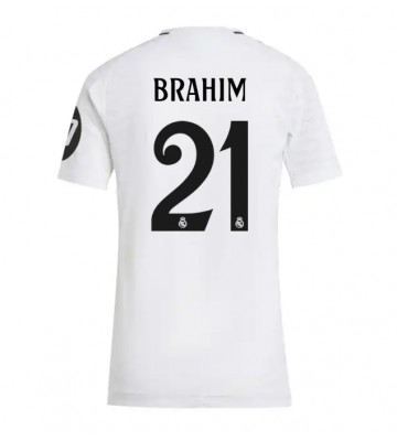 Real Madrid Brahim Diaz #21 Hjemmebanetrøje Dame 2024-25 Kort ærmer